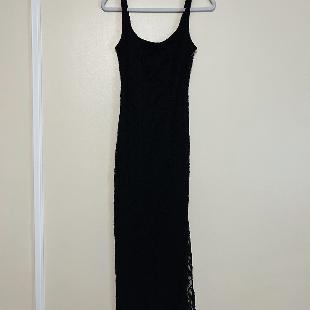 Black Bebe Lace Dress